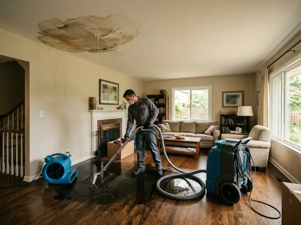 attic-pipe-burst-ceiling-drip-008 — frequently asked questions, Water Damage Restoration & Carpet Care in Glassmanor, MD